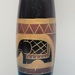 Decorative Wooden Elephant Vase - Brown & Gold 12"