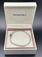 Pandora Barrel Clasp Snake Chain Bracelet 7.9"