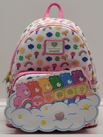 2022 Loungefly Care Bears Stare Rainbow Mini Backpack Double Strap Bag