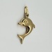 14k Yellow Gold Dolphin Pendant 