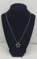 14k White Gold Fine Oblong Link Chain 18"