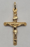 18 Karat Yellow Gold Crucifix Pendant