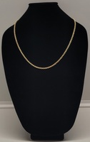 10 Karat Yellow Gold 3.7mm Rope Chain Necklace - 25.5-in