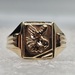 10 Karat Yellow Gold Eagle Ring - Size 11
