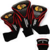 NHL Chicago Blackhawks 3-Pack Contour Golf Club Headcovers - New in Package!!