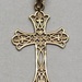 14 Karat Yellow Gold Cross Pendant Charm