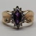 10 Karat Yellow Gold Color Stone Ring - Size: 4.75