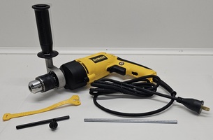 DeWalt DW511 8.5A 1/2" Corded VSR Hammer Drill With Chuck Key & Depth Rod