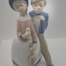 Rex Valencia Figurine - Blue White Boy and Girl