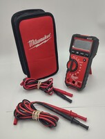 Milwaukee True RMS Multimeter 2217-20 With Case and 2 Sets of Leads *READ*