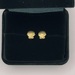 18K Yellow Gold Scallop Shell Stud Earrings