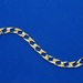  10K Yellow Gold Textured Flat Curb Bracelet Size 8.75"