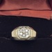 10k Yellow & White Gold Diamond Cluster Ring Size 7.75 Approximate T.C.W. 0.20