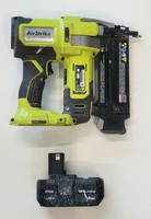 Ryobi 18V One+ Airstrike 18 Gauge Cordless Lithium-Ion Brad Nailer & 4ah Battery