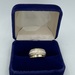 10K Two Tone Swirl Patterned Ring Size 8.5
