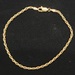 14 Karat Yellow Gold Rope Bracelet - Size: 7.5-inch