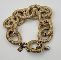 Vintage Banana Republic Gold Tone Bracelet with Toggle Closure