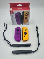 Nintendo Switch Orange/Purple Joy-Cons in Box with Wrist Straps