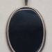 .925 Silver Pendant with Black Stone