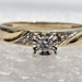10 Karat Yellow Gold Round Cut Diamond Ring - Size 6.75