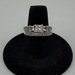 0.925% Sterling Silver Clear Stone Wedding Set (PPP) Size 7