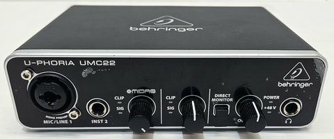 Behringer UMC22 U-PHORIA 2x2 USB Audio Interface