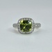 White Gold Colour Stone Ring Sz:5.5 5.85g/14kt - 1 Non-Diamond Clear Round Diamond Near Colorless SI