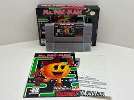 Ms. Pac-Man in box (Super Nintendo Entertainment System) 