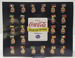 Coca-Cola Coke 1994 USA World Cup Soccer Pins Set of 24 Countries 