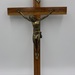 Wood and Brass Crucifix 16.5"