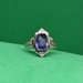 10K Two Tone Textured Setting Size 4.75 *Gem Chip*