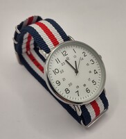 Gold Coast NATO Striped Woven Wrist Watch - Japan Movement