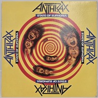 Island Records ISL 1208 Anthrax State of Euphoria Vinyl Lp