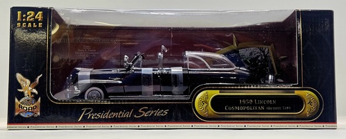 Presidential Series 1:24 Diecast 1950 Black Lincoln Cosmopolitan