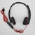 Plantronics C3220 Dual-Ear Headset, Black/Red