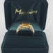 10k Yellow Gold Orange-Yellow Gemstone & Diamond Ring t.c.w. 0.09
