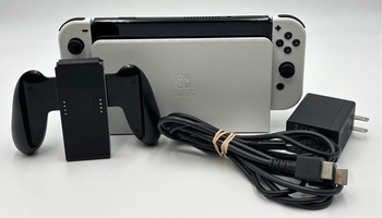 Nintendo Switch OLED Console (HEG-001) w/all Cords and Joy-Con Comfort Grip 