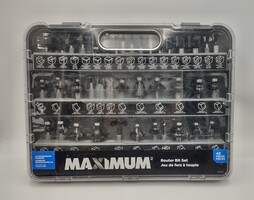 Maximum 40pc Carbide Router Bit Set - Like New in Box!!