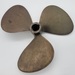 Vintage Michigan Dyna Series 3-Blade Brass Propeller 12"