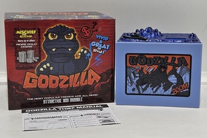 Godzilla Mischief Bank Coin Box LED Sound Gimmick Moving Figure In Box