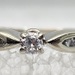 10K White Gold Solitaire Ring - Size 6.5