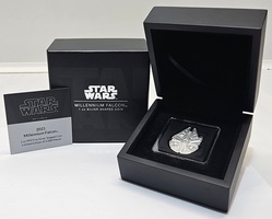 2021 New Zealand Mint STAR WARS Millennium Falcon - 1 oz. Fine Silver Coin 