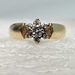 14 Karat Yellow Gold Cluster Ring - Size 7