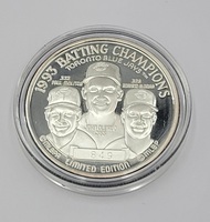 Legends of the Game 1993 Batting Champions Toronto Blue Jays Coin .999 Silver