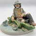 The Emmet Kelly Jr. Collection - Flambro - Hobo Clown Looking at Fish Pond