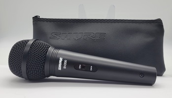 Shure Dynamic Microphone Moedl SV200 with Storage Pouch