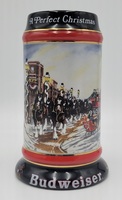 Anheuser-Busch Budweiser 1992 Collcetor's Series "A Perfect Christmas" Stein