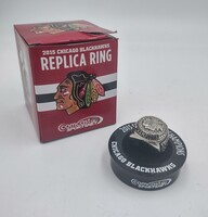 2015 Stanley Cup Championship Replica Ring in Box - Chicago Blackhawks Sz 9.5