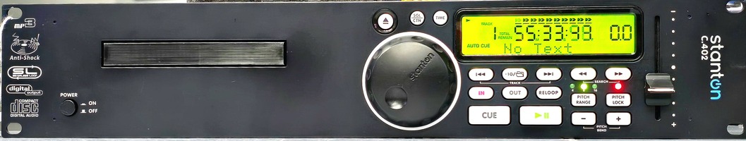 Stanton C.402 Professional 2U Rack-Mountable DJ CD Player with MP3 Playback