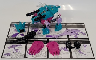 VTG 1988 Hasbro Transformers G1 Seacon SNAPTRAP Action Figure Piranacon Complete